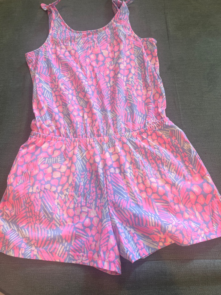 Lilly Pulitzer Pink  Purple Printed Girls Romper